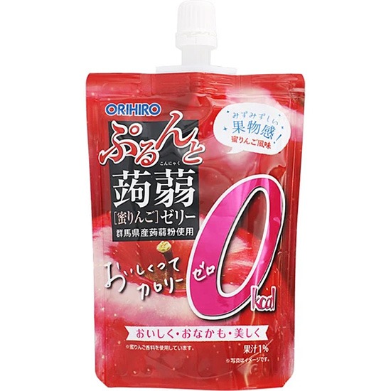 Orihiro 蘋果味吸吸蒟蒻果凍130g