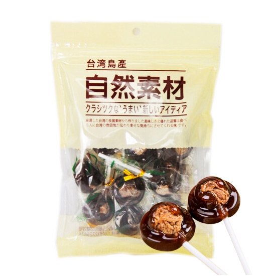 自然素材 黑糖小梅棒棒糖126g
