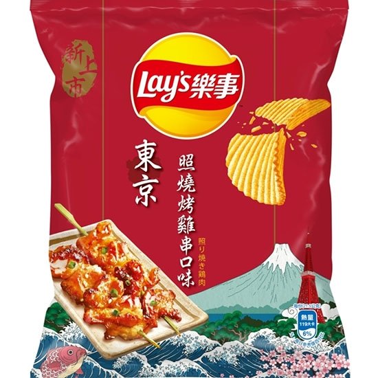 樂事 東京照燒烤雞串味薯片34g