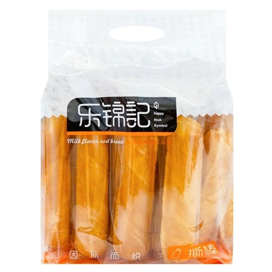 樂錦記 奶香原味撕棒麵包380g