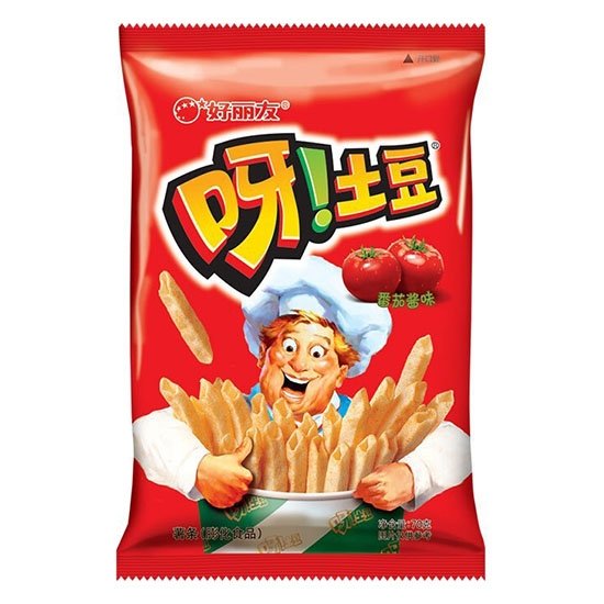 好麗友 呀土豆 番茄醬味空心薯條70g HLY Potato Chips Tomato 70g