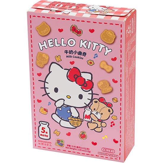 紅櫻花 HelloKitty 牛奶小曲奇112g