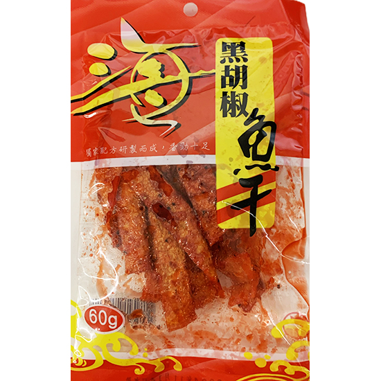 嘉珍 黑胡椒魚乾60g