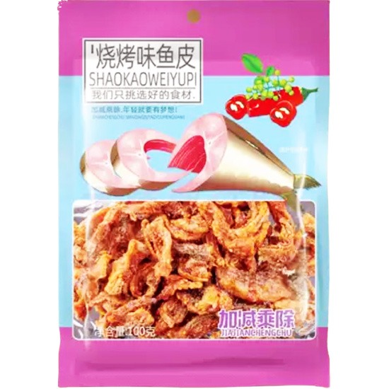 加減乘除 燒烤味魚皮100g