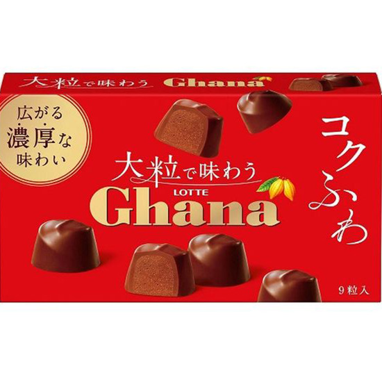Lotte Ghana 大粒巧克力(9入)