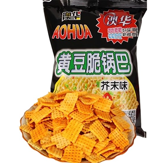 澳華 芥末味黃豆脆鍋巴90g