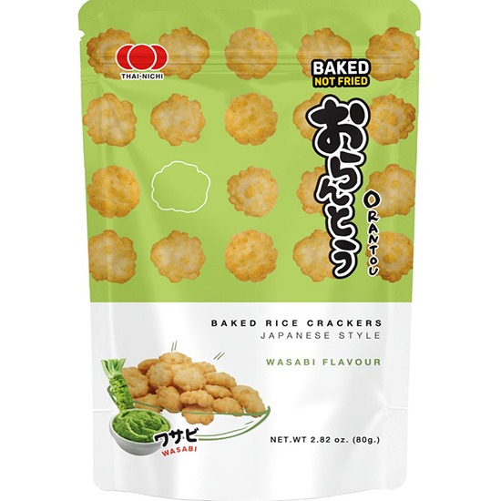 【賞味期08.01.2026】Thai-Nichi 芥末味烘焙米菓80g
