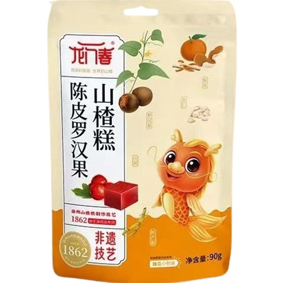 【賞味期13.01.2026】龍門春 陳皮羅漢果山楂糕90g