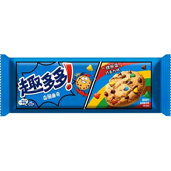 【賞味期30.12.2025】趣多多 繽紛逗巧克力味曲奇85g