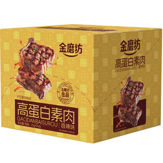 【賞味期23.12.2025】金磨坊 香辣味高蛋白素肉(20入)400g