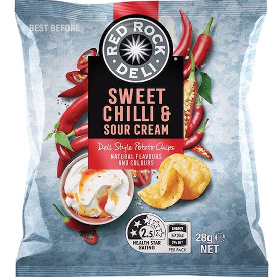 Red Rock Deli 酸奶油甜辣味薯片28g