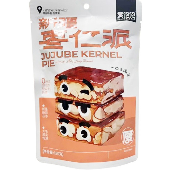 【賞味期11.12.2025】黃飽飽 新疆棗仁派180g