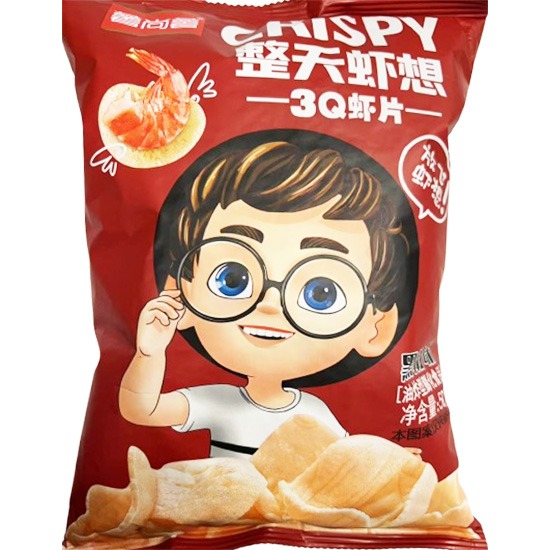 【賞味期22.01.2026】薯尚薯 黑椒味3Q蝦片50g