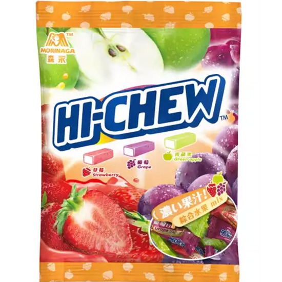 森永 Hi-Chew 草莓&葡萄&青蘋果味軟糖(台灣版)90g