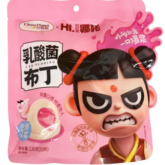 巧媽媽 白桃味乳酸菌布丁230g