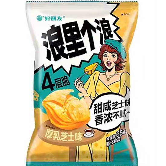好麗友 浪里個浪 厚乳芝士味4層薯脆65g