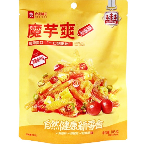 【賞味期12.01.2026】良品鋪子 貴州酸湯味魔芋爽105g