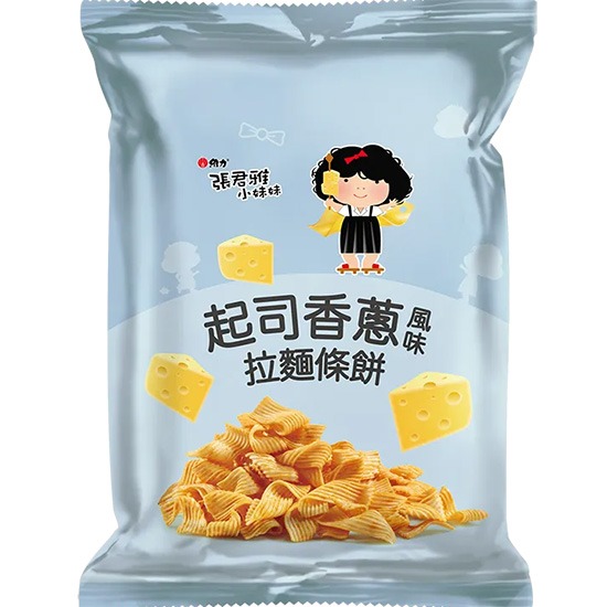 【賞味期21.12.2025】張君雅 起司香蔥風味拉麵條餅(台灣版)65g