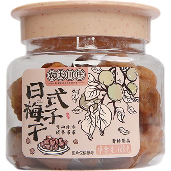 農夫山莊 日式梅子乾(罐)168g