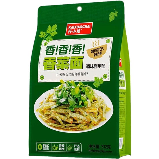開小差 香菜味辣條(家庭裝)312g