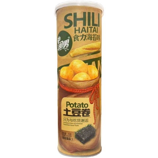 閩男 海苔味土豆捲(桶)76g