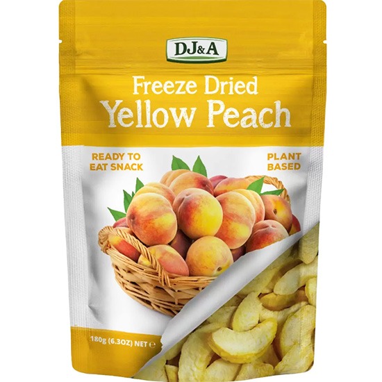 DJ&A 急凍黃桃脆片180g