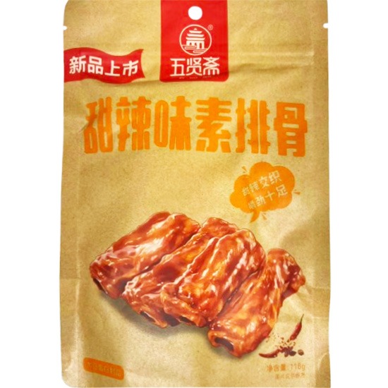 五賢齋 甜辣味素排骨118g