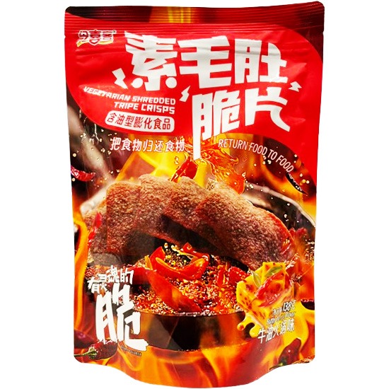 今喜客 牛油火鍋味素毛肚脆片138g