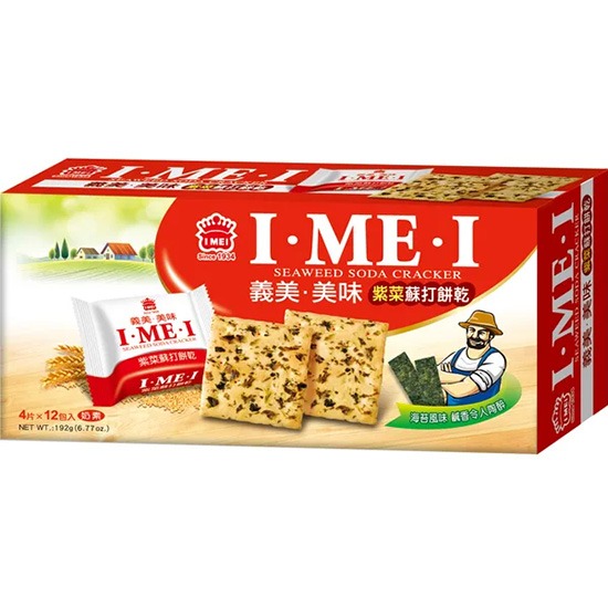 義美 美味紫菜蘇打餅乾192g IM Seaweed Soda Cracker 192g