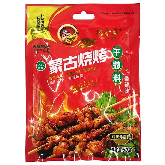 巧香婆 香辣味蒙古烤肉乾撒料50g