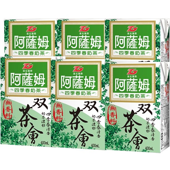 阿薩姆 雙茶會 四季春奶茶400ml*6p